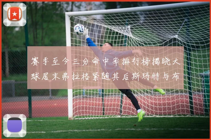 赛季至今三分命中率排行榜揭晓大球居末弗拉格紧随其后斯玛特与布克入前十